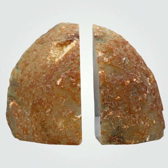 Agate Crystal bookends with Geode Center, Natural stone, Bookshelf Decor (EA) - Picture 11 of 13